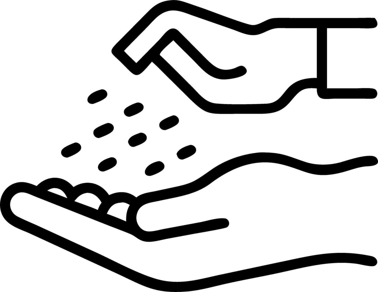 Close up side shot of microplastics lay on people hand Concept of water pollution and global warming Climate change idea concept as Close up view of microplastics in a persons ha Clean vector