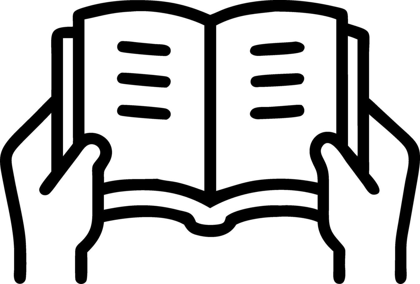 Close up of mans hands while reading the Bible outsideSunday readings Bible education spirituality and religion concept concept as A close up view of a man hands holding a Bible Clean vector