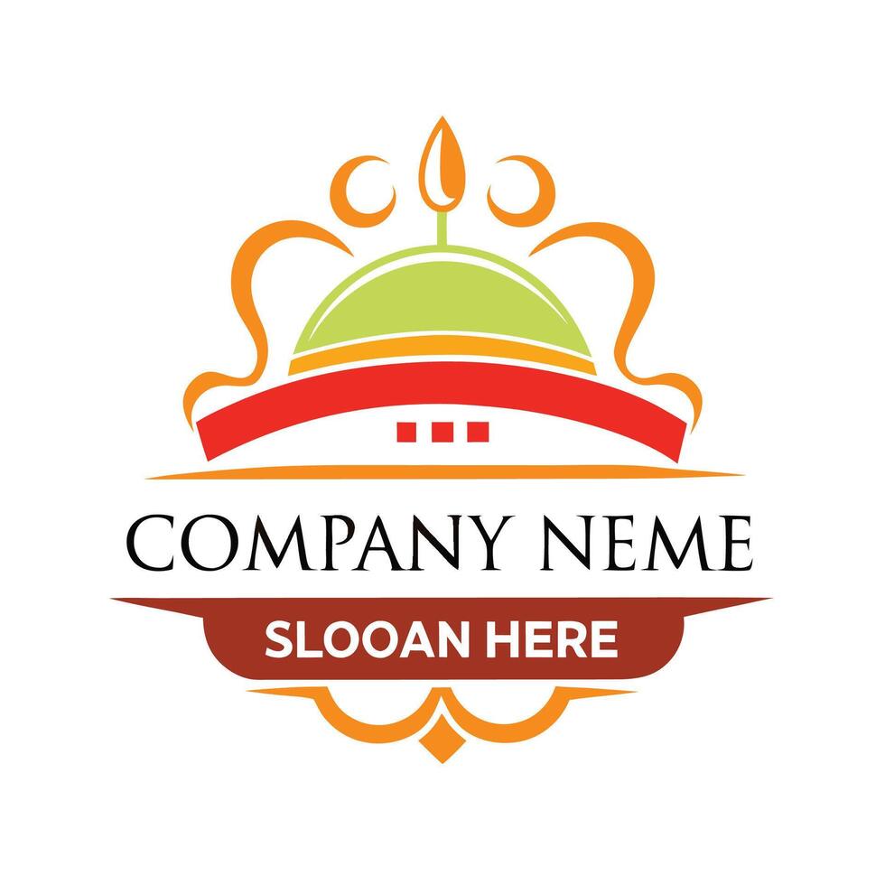 a logo for a company that called company name white background vector