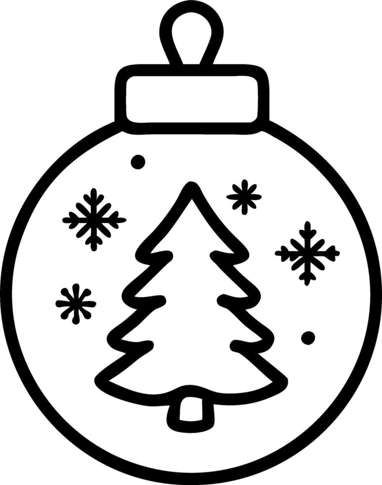 Close up elegant Christmas tree in glass jar with snowflakes background symbolizes festive charm and modern holiday decor concept as Highlights stylish and minimal Christmas decor Clean Set 2 vector