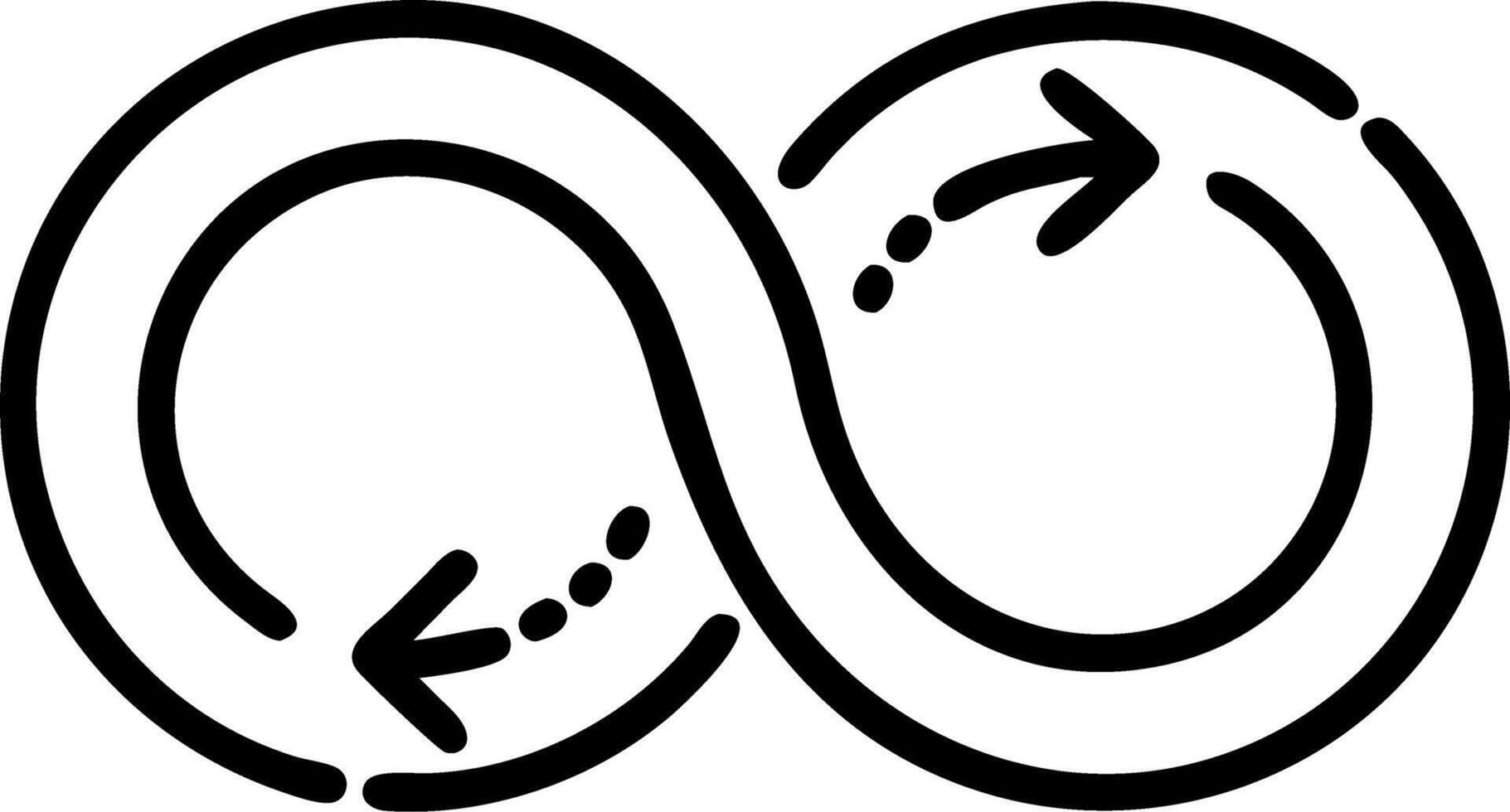 Circular economy icon concept showing eternity endless unlimited circular economy for future growth of business and environment sustainability on nature background concept as Circu Clean vector