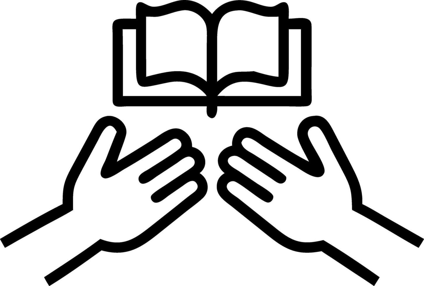 Christian worship and pray showing Christian group holding hands praying together with Bible on wooden table for devotional prayer meeting concept concept as Christian group holds Clean vector