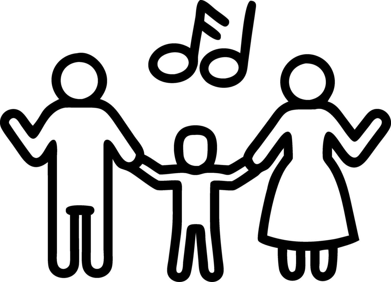 Christian family holds hands and prays with Holy Bible plays guitar to sing worship thanksgiving praise seeking Gods blessings sharing the gospel in worship setting concept as Chr Clean vector