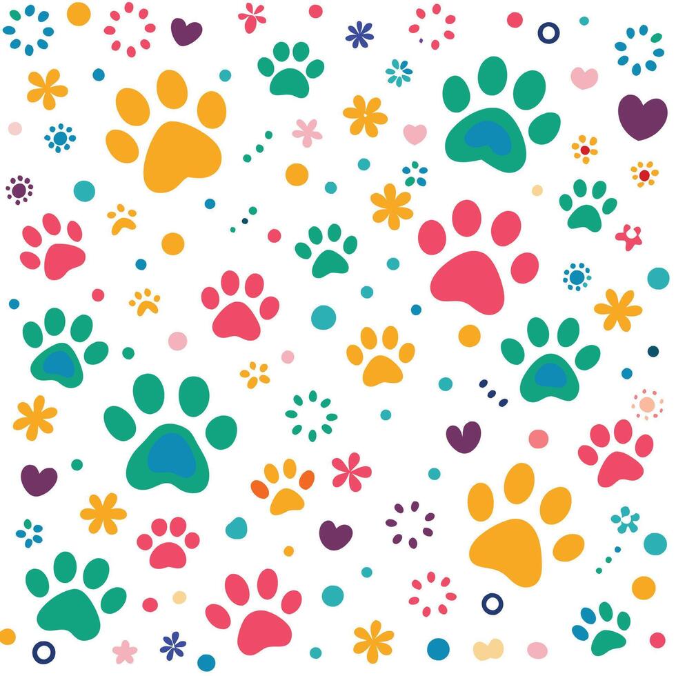seamless pattern with and hearts white background vector