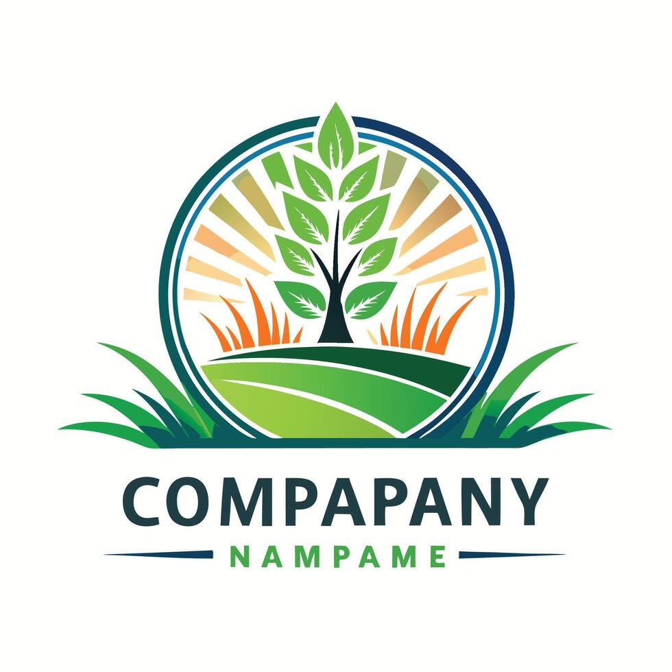 a logo for company name white background vector