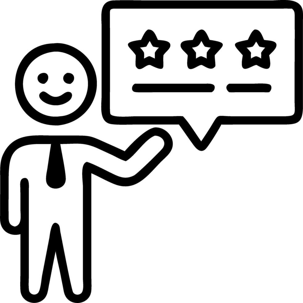 businessman showing rating happy icon customer satisfaction survey concept concept as A businessman displays a happy icon to symbolize positive feedback and high satisfaction in a Clean vector