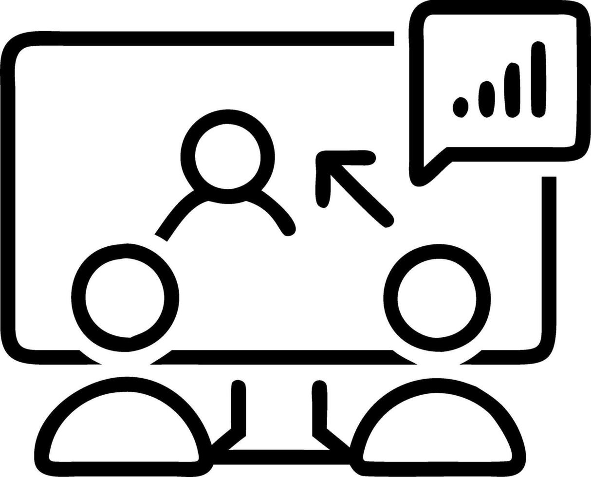 Business marketing team working and meeting for business investment on monitor graph report concept as Illustrates a marketing team reviewing investment strategies and financial r Clean vector