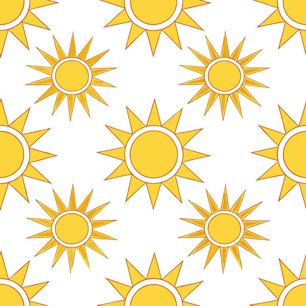 Bright spring sunshine seamless pattern with golden light and vivid flowers for a cheerful vibrant spring design concept as Vivid spring sunshine pattern with golden light and brig Clean Set 4 vector