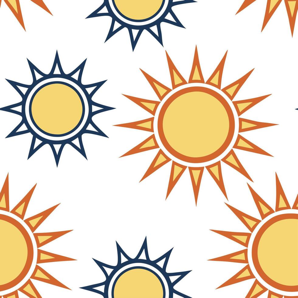 Bold spring sunshine seamless pattern with dramatic sun rays and intense warm hues for striking designs concept as Striking spring sunshine pattern with bold sun rays and warm hues Clean Set 4 vector