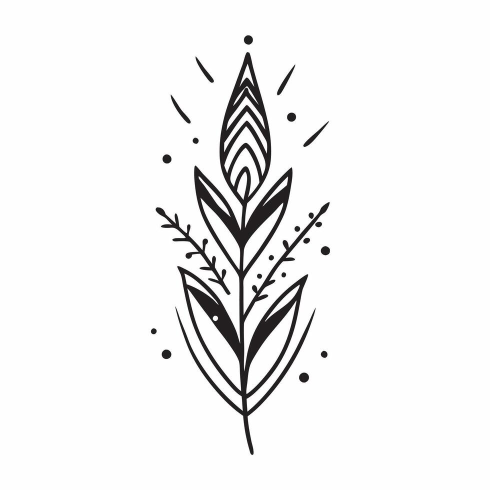 Boho spring leaves seamless pattern with intricate designs and earthy tones for relaxed bohemian styles concept as Relaxed boho style spring leaves pattern with intricate designs a Clean vector