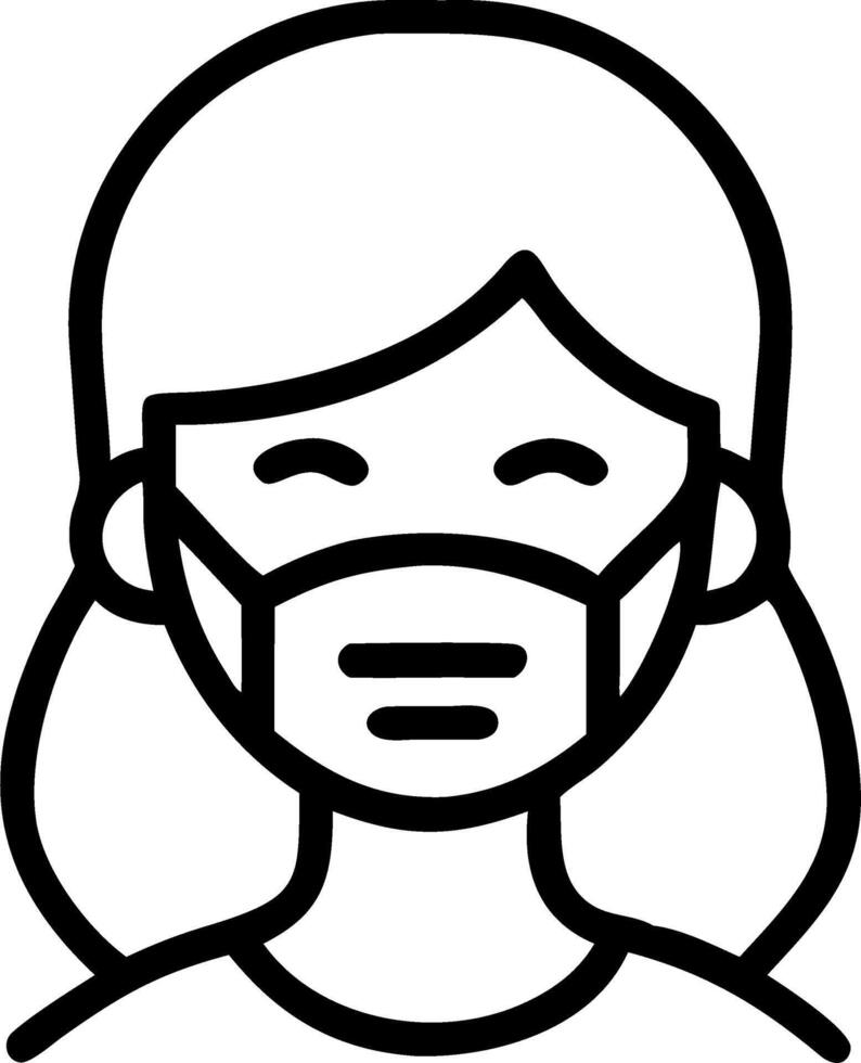 Asian woman wearing N95 respiratory mask against PM25 pollution headache suffocation concept as Asian woman struggles to breathe while wearing protective mask highlighting urban a Clean vector