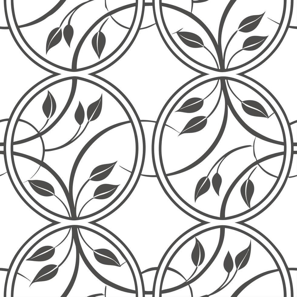 Art nouveau frame seamless tile pattern with flowing lines and organic forms concept as Flowing art nouveau frames create seamless tile patterns with organic forms adding graceful Clean vector