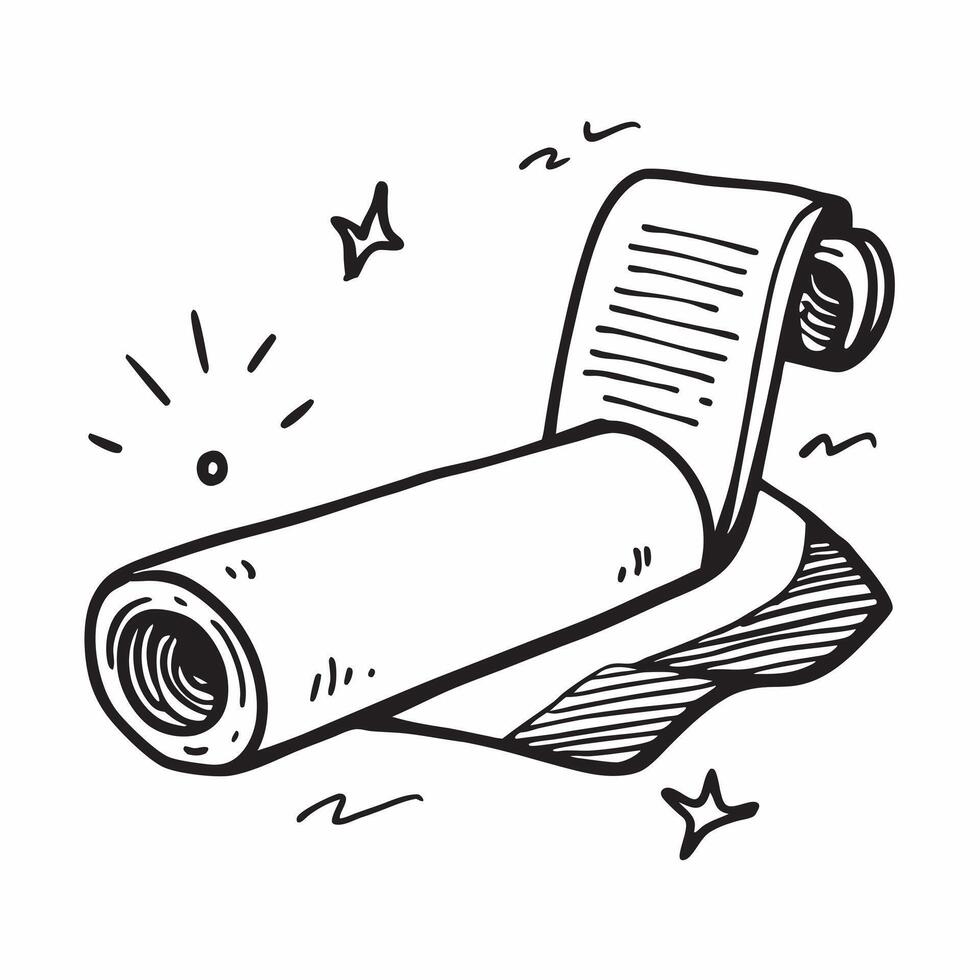 Yoga mat icon with copy space on a white background concept as A image of a yoga mat icon with generous copy space on a white background ideal for fitness and exercise theme Clean Set 2 vector