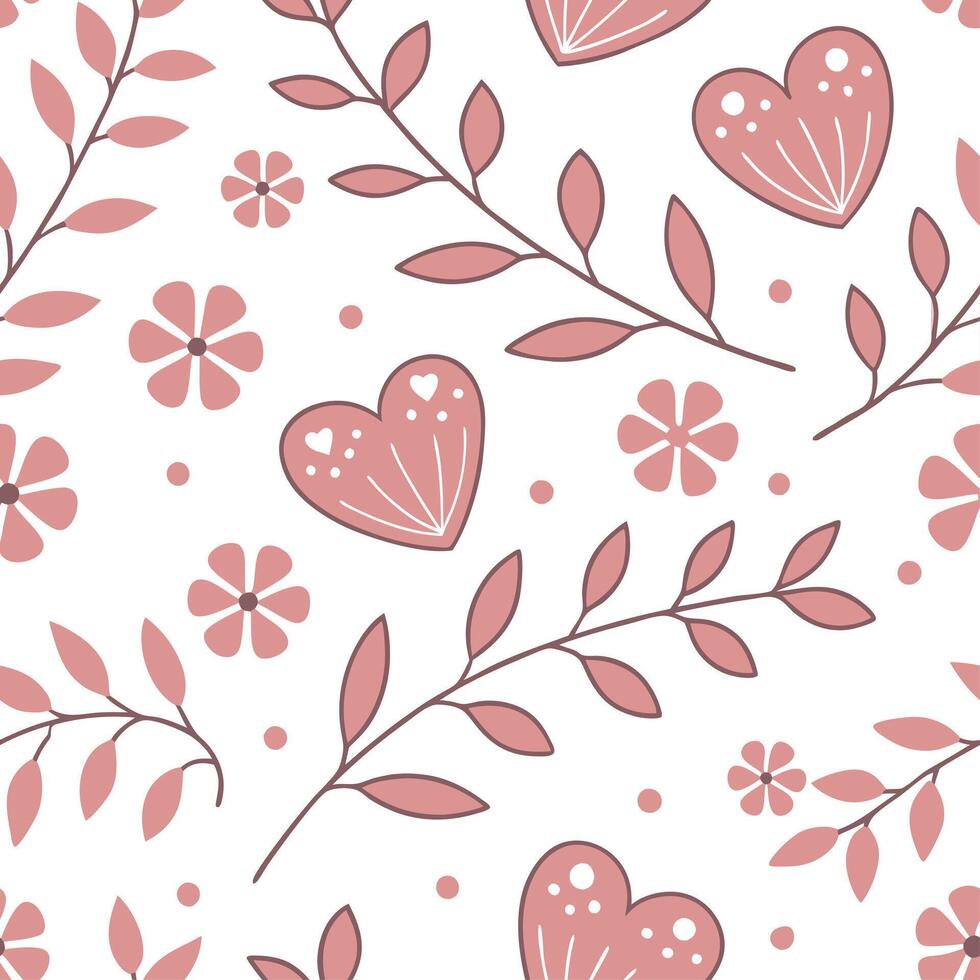 Valentine hearts and love quotes seamless tile pattern with elegant scripts and romantic hues for sentimental decor concept as Elegant script love quotes and romantic hearts arrang Cleans Set 2 vector