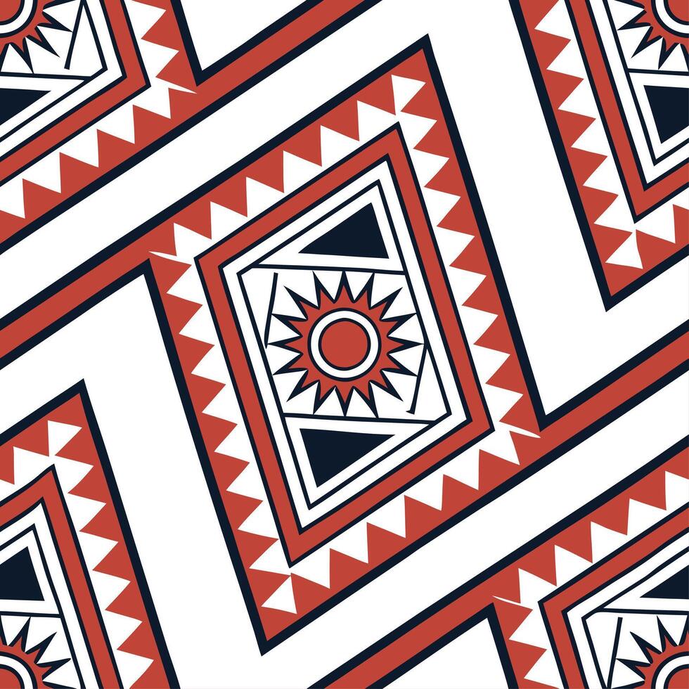 Tribal patterns seamless design with bold lines and earthy tones for a striking cultural aesthetic concept as Bold tribal patterns with earthy tones and geometric lines perfect for Cleans Set 2 vector