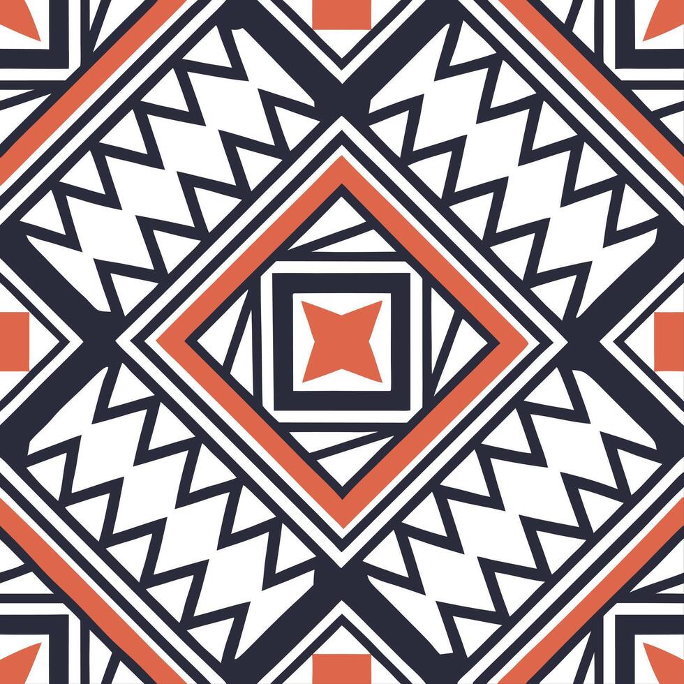 Tribal patterns seamless design with angular shapes and bold colors for a sharp modern tribal aesthetic concept as Angular tribal patterns with bold colors offering a sharp modern Cleans vector