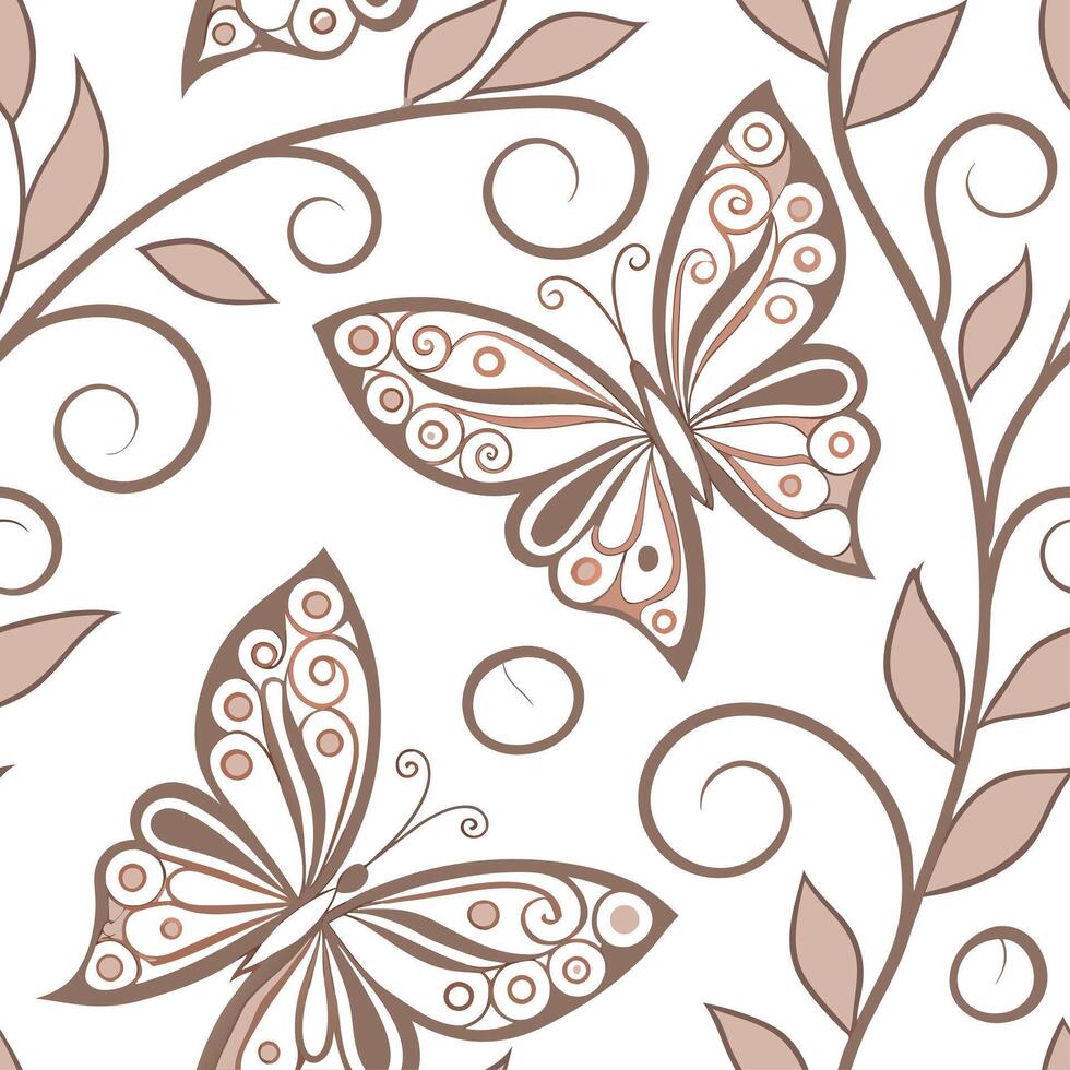 Tribal patterns seamless design with delicate swirls and soft earthy hues for a refined elegant cultural look concept as Delicate tribal patterns with swirls and earthy hues perfec Cleans vector