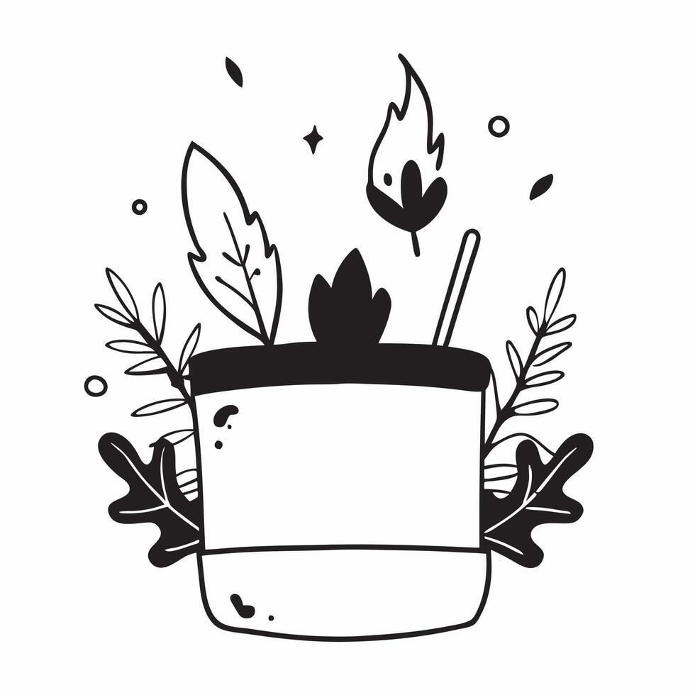 Thanksgiving themed border frame with fall leaves and candles with copy space concept as A border frame featuring fall leaves and candles creating a warm and inviting Thanksgiving Cleans vector