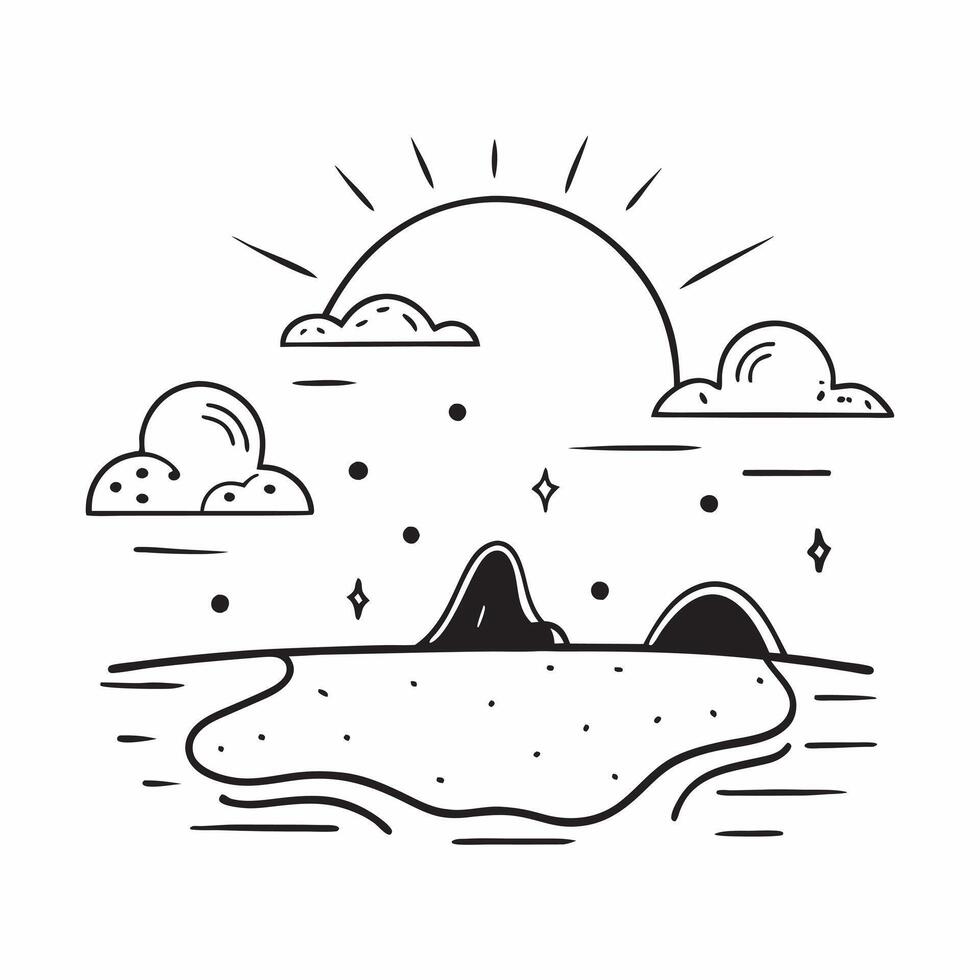 Sunrise and Nightfall Over Plains concept as A timelapse view of sunrise and nightfall over plains set against a whimsical background offering ample space for text or graphics symb Cleans vector