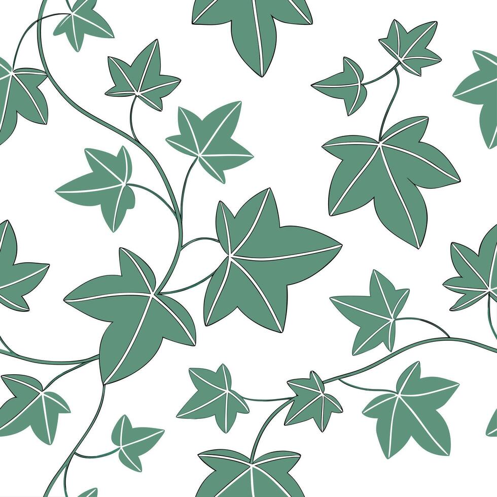 Subtle summer leaves seamless pattern with eucalyptus and olive branches for soft calming spaces concept as Soft eucalyptus and olive branches seamlessly arranged for a calming gen Cleans Set 2 vector