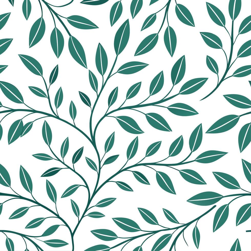 Spring leaves seamless pattern with elegant symmetry and balanced designs for refined luxurious decor concept as Elegant spring leaves pattern with symmetrical designs and balanced Cleans vector