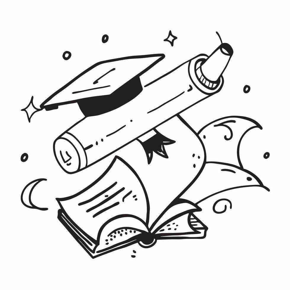 School Supplies with Backpack and Diploma concept as A set of school supplies a backpack and a diploma set against a dreamy background offering ample space for text or graphics sym Cleans Set 2 vector