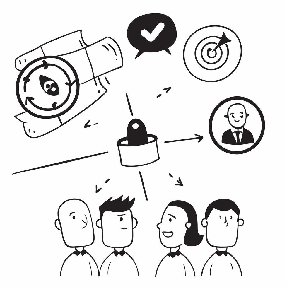 Sales team with missed targets concept as A sales teams profile blended with missed sales targets symbolizing the disappointment of not achieving goals Ideal for business and sale Cleans vector