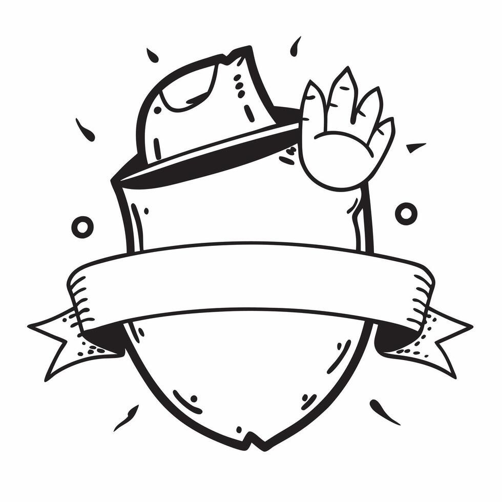 Safety symbol with blank area for personalized messages concept as A customizable safety symbol featuring a blank area for adding personalized messages making it suitable for a var Cleans vector