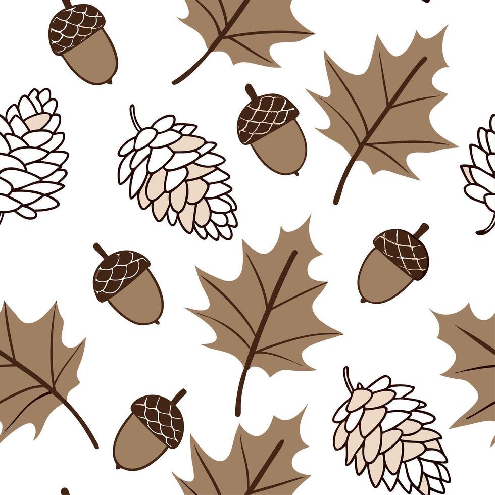 Rustic autumn leaves seamless tile pattern with deep reds oranges and yellows concept as Deep red orange and yellow autumn leaves create a rustic seamless tile pattern perfect for Cleans Set 2 vector