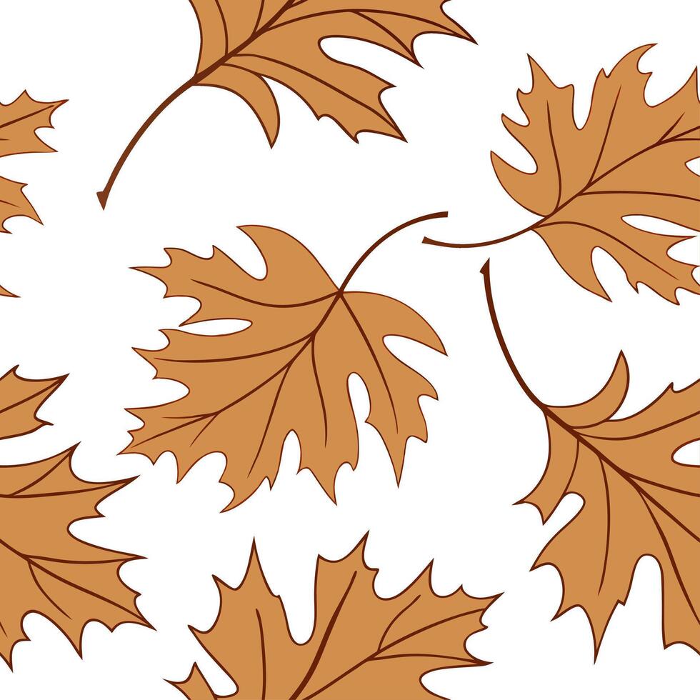 Rustic autumn leaves seamless pattern with deep earth tones and organic shapes for a natural earthy design concept as Rustic autumn leaves pattern with earth tones and organic shap Cleans Set 2 vector