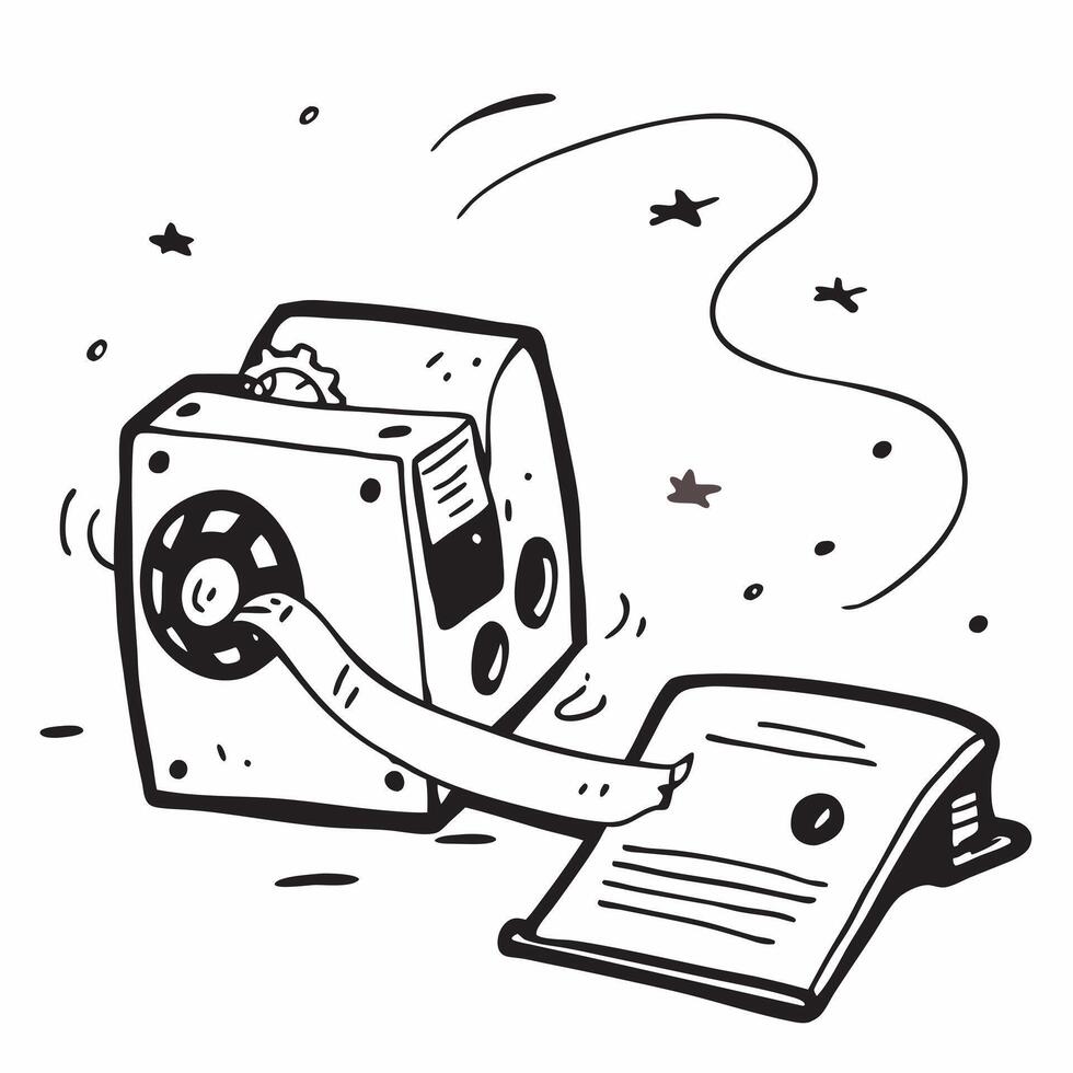 Reel to Reel Tape Recorder with Obsolete Certificate and Tapes concept as A reel to reel tape recorder with an obsolete certificate and tapes set against a dreamy background offeri Cleans vector