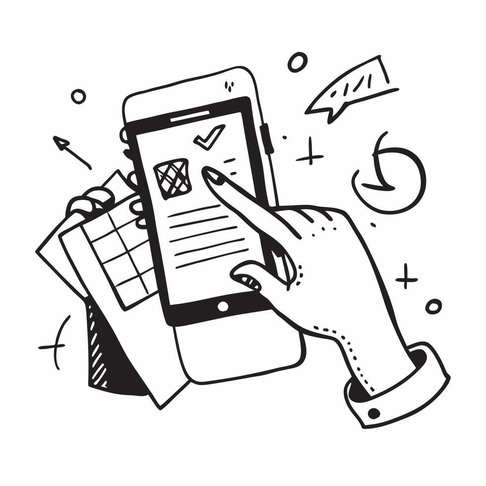 Person with a travel translator language app and phrasebook overlay symbolizing language tech for travel with copy space concept as A person intertwined with a travel translator l Cleans vector