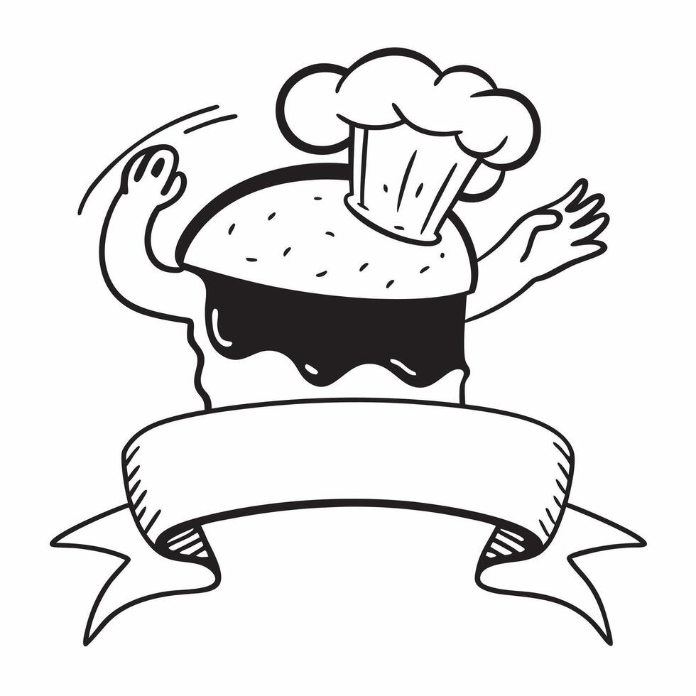 Person with a pie and whipped cream overlay symbolizing Thanksgiving desserts with copy space concept as A person intertwined with a pie and whipped cream representing the classic Cleans vector