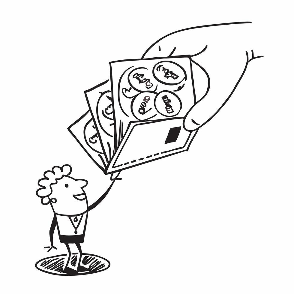 Person Holding Money Fan concept as A person holding a fan made of money with a Cleans background providing ample space for text or graphics symbolizing wealth and extravagance in Cleans vector