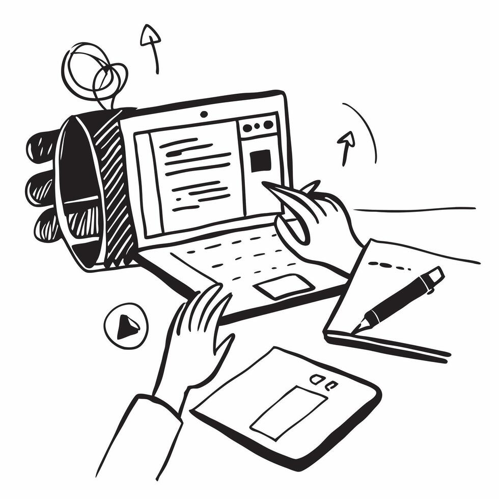 Person Analyzing Budget on Mobile App concept as A person analyzing their budget on a mobile finance app with a plain background offering ample copy space for text or graphics symb Cleans Set 2 vector