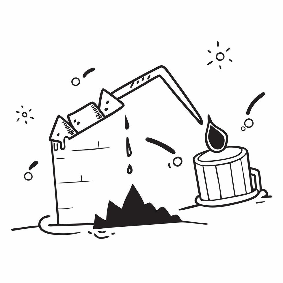 Oil Price Surge and Decline concept as A view depicting the surge and decline of oil prices set against a whimsical background offering ample space for text or graphics symbolizing Cleans vector