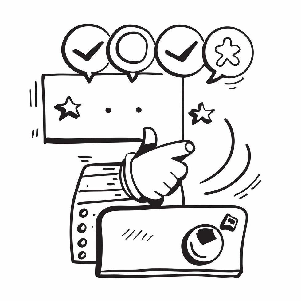 Modern customer satisfaction icon with copy space for business presentations concept as A modern customer satisfaction icon design with generous copy space perfect for enhancing bu Cleans vector