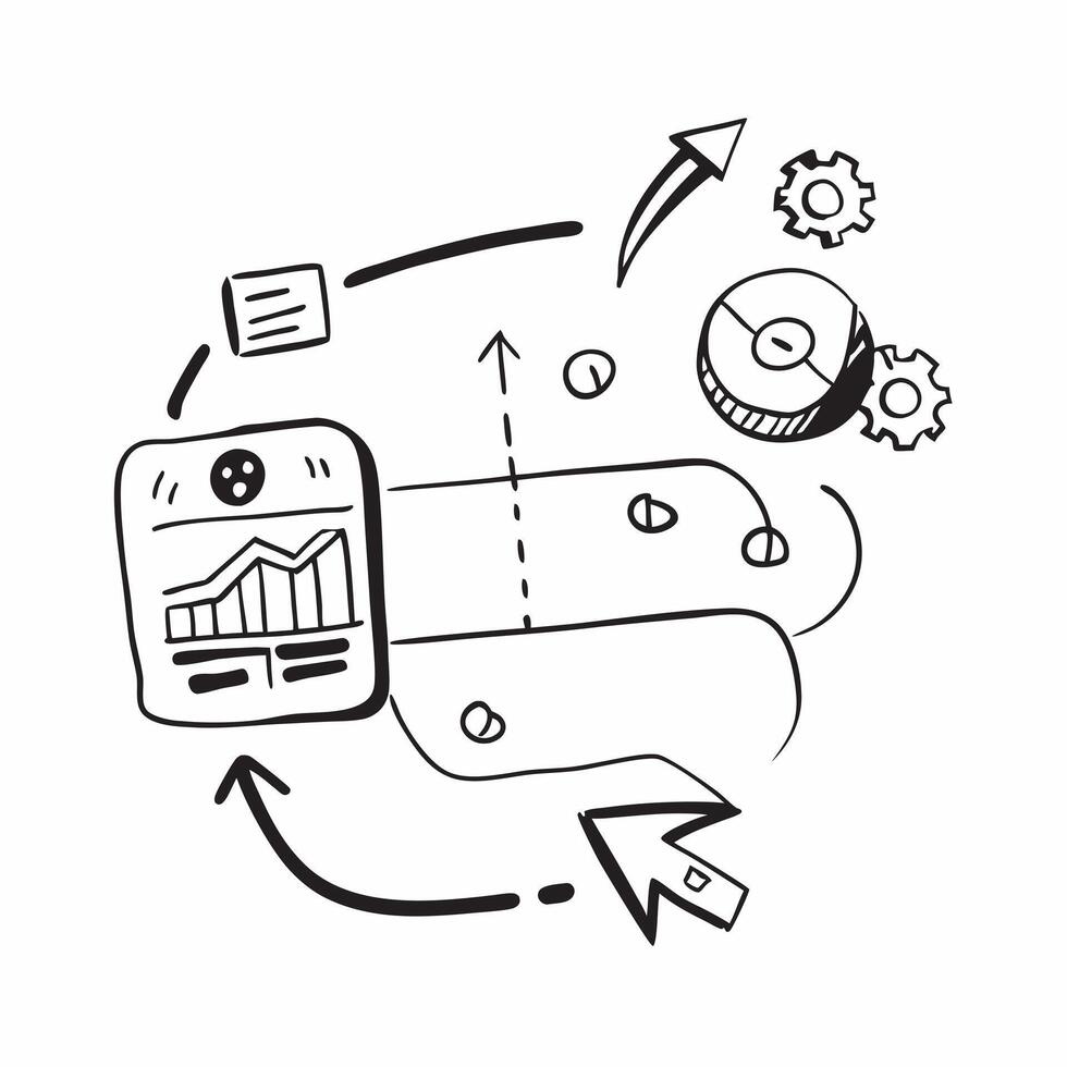 Modern digital transformation icon with copy space for business presentations concept as A modern digital transformation icon design with generous copy space perfect for enhancing Cleans vector