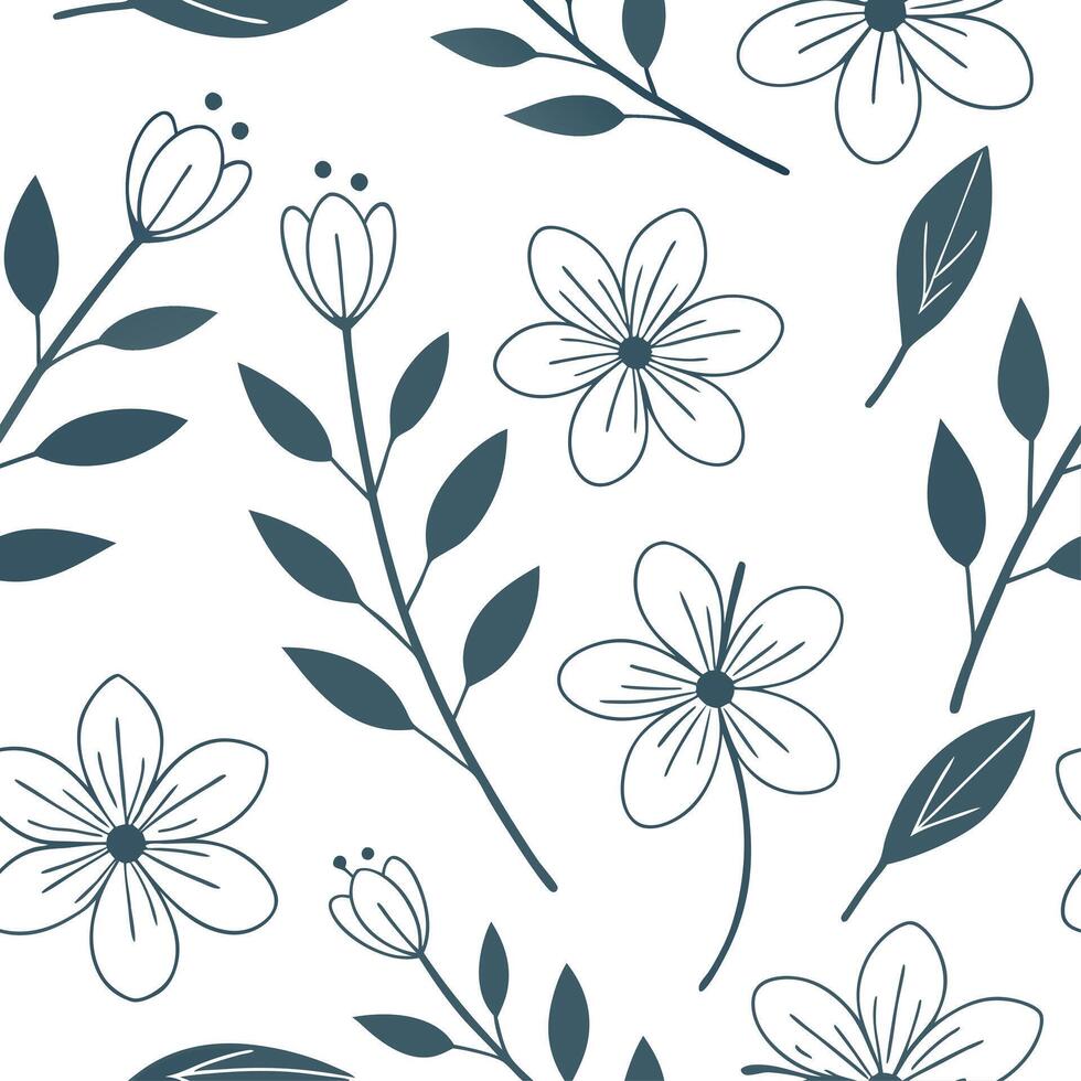 Minimalist spring floral seamless pattern with subtle textures and soft pastel shades for modern aesthetics concept as Soft pastel spring floral pattern with minimalist textures pe Cleans vector