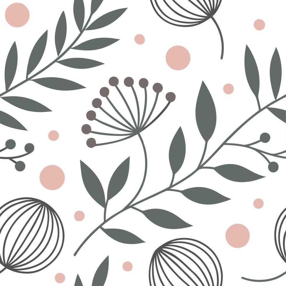 Mid century modern seamless pattern with abstract shapes and muted tones for sophisticated interiors concept as Elegant mid century abstract pattern with muted tones ideal for soph Cleans vector