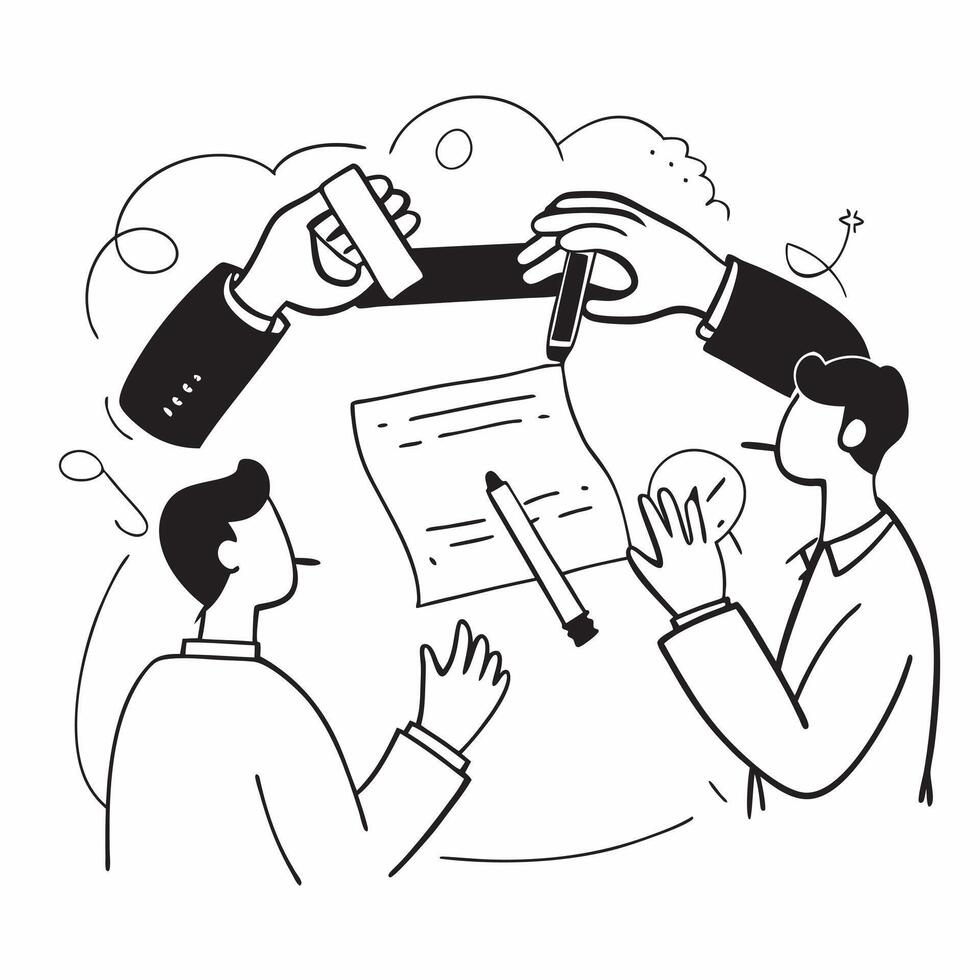 Legal Team with Documents and Gavel concept as A legal team reviewing documents and holding a gavel set against a dreamy background offering ample space for text or graphics symbol Cleans vector