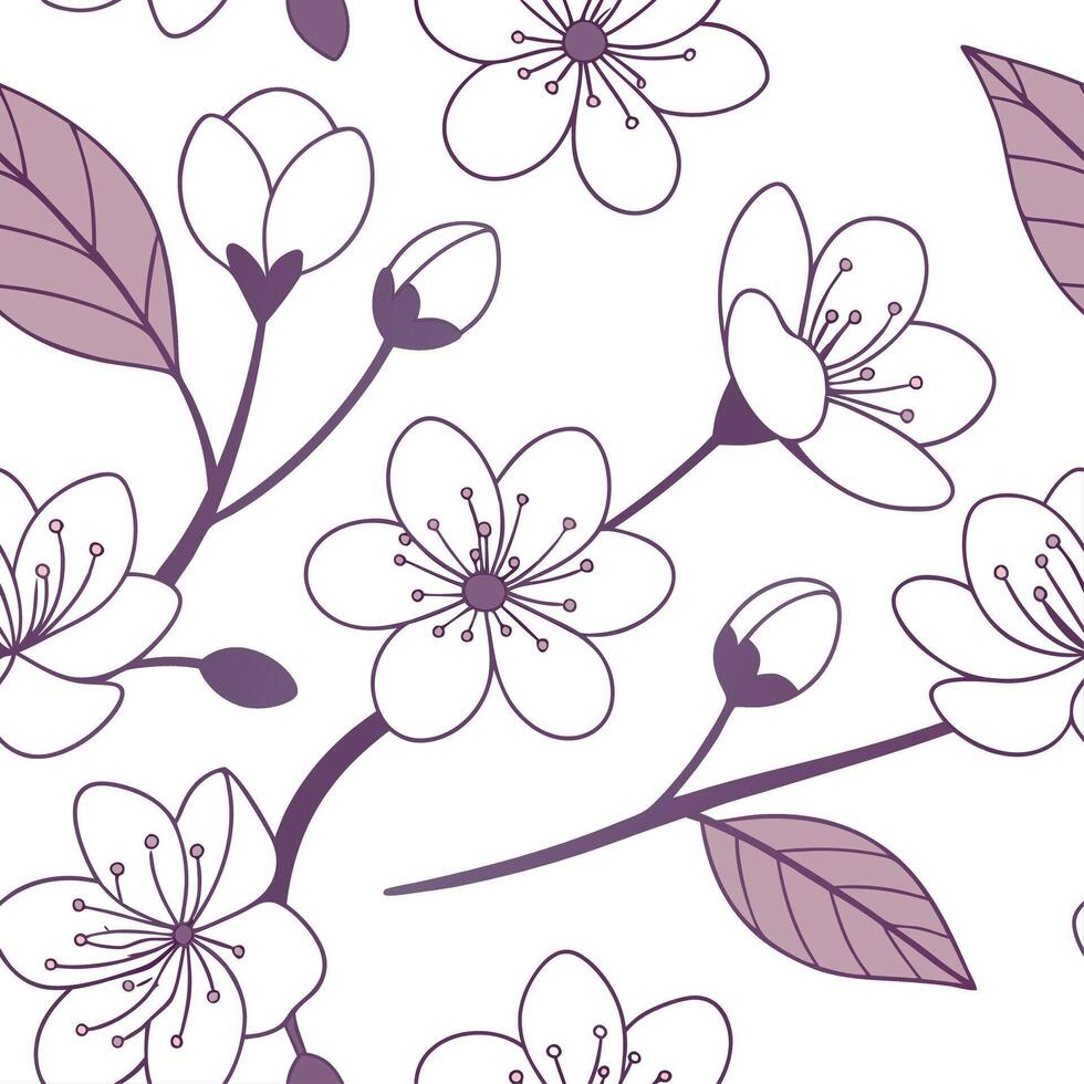 Light and airy spring pastel seamless tile pattern with peach and lilac for refreshing home accents concept as Fresh peach and lilac colors combined seamlessly for a soft and refre Cleans vector