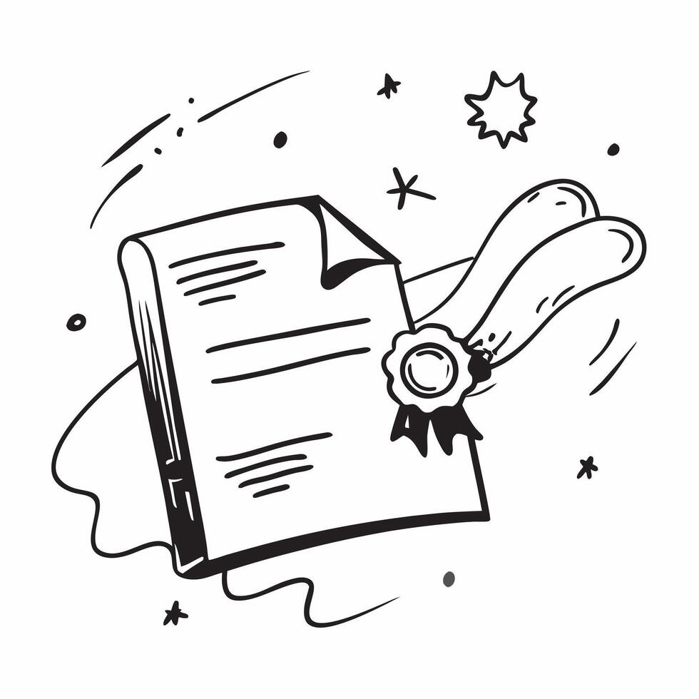 Laboratory Notebook with Certificate and Seal concept as A laboratory notebook with a certificate and a seal set against a dreamy background offering ample space for text or graphi Cleans vector