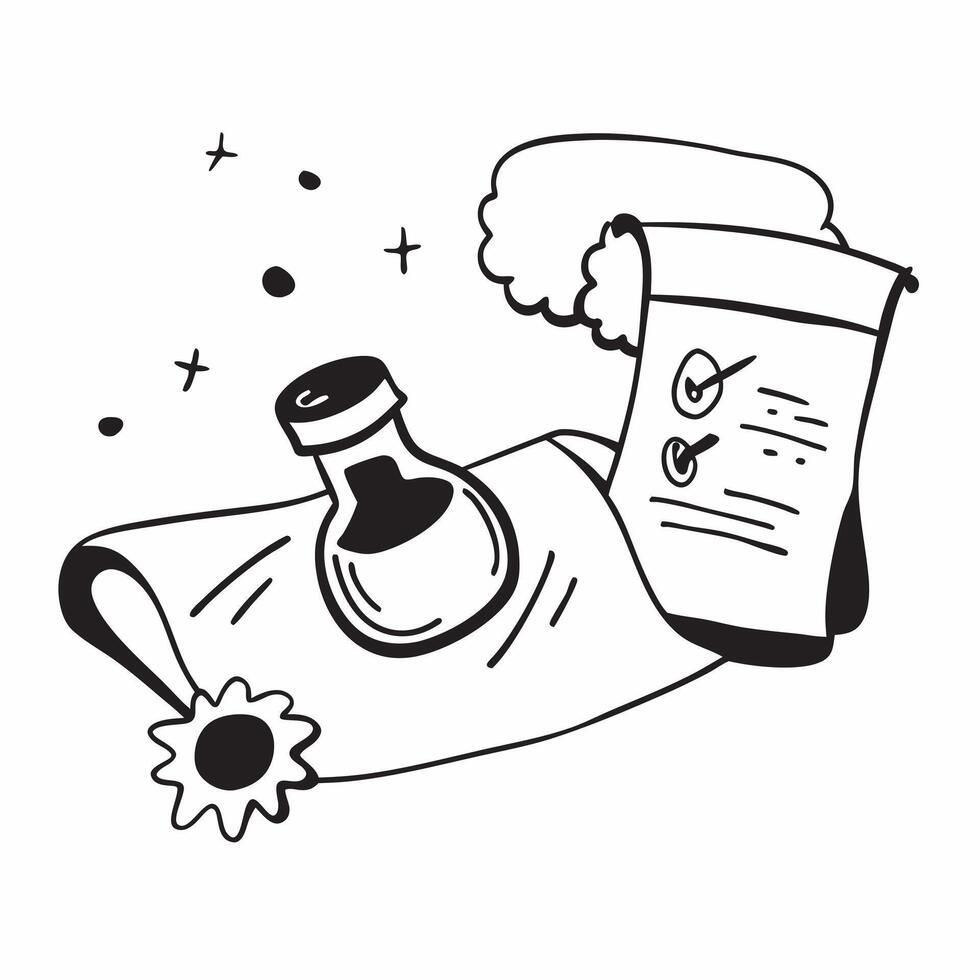 Lab Safety Gear with Certificate and Seal concept as Lab safety gear with a certificate and a seal set against a dreamy background offering ample space for text or graphics symboli Cleans vector