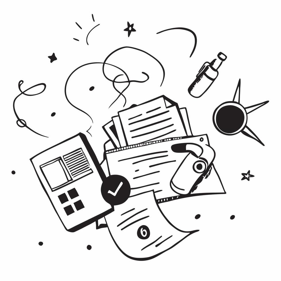 Journalist with Press Pass and Fact Check Tool concept as An image of a journalist with a press pass and fact check tool set against a dreamy background offering ample space for te Cleans vector