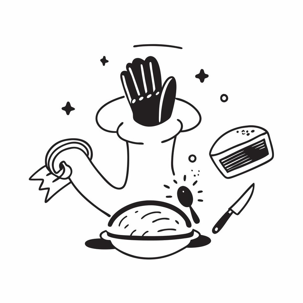 Individual with a pie and baking utensils overlay symbolizing Thanksgiving baking with copy space concept as An individual blended with a pie and baking utensils representing the Cleans vector