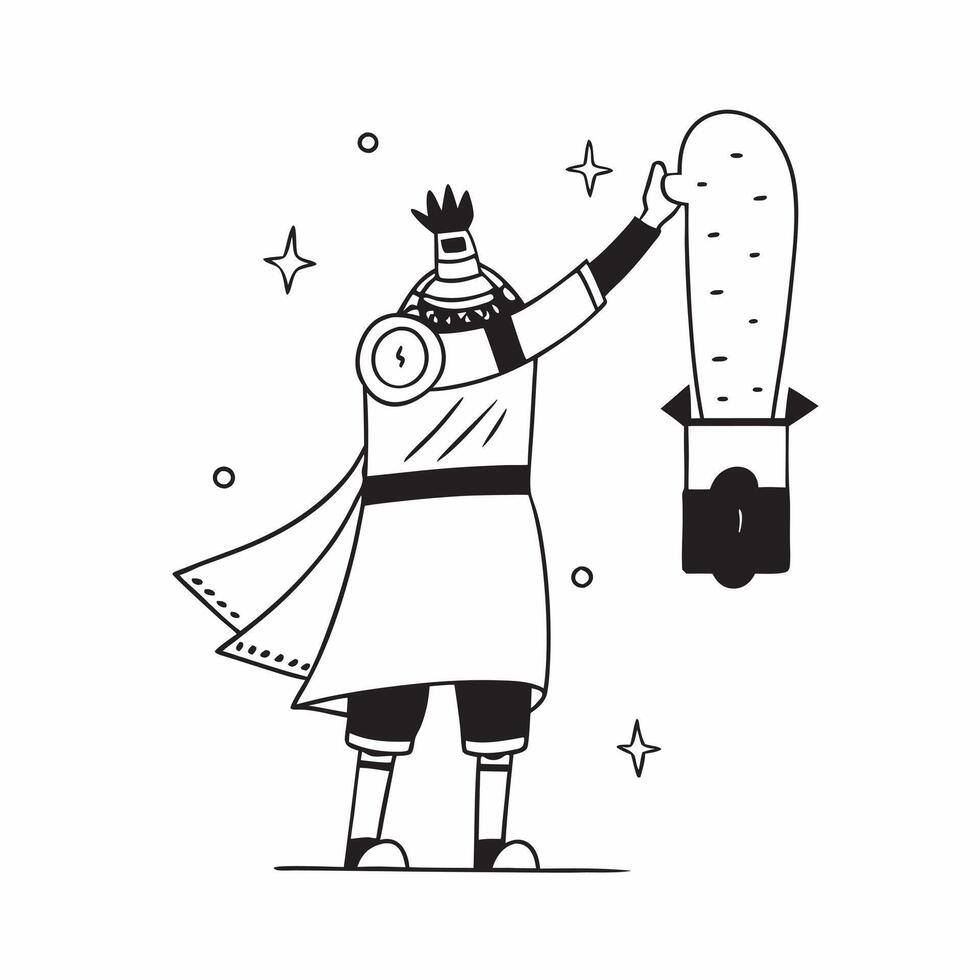Individual with a cultural landmark historical reenactment and costume overlay symbolizing historical cultural travel with copy space concept as An individual blended with a cultu Cleans vector