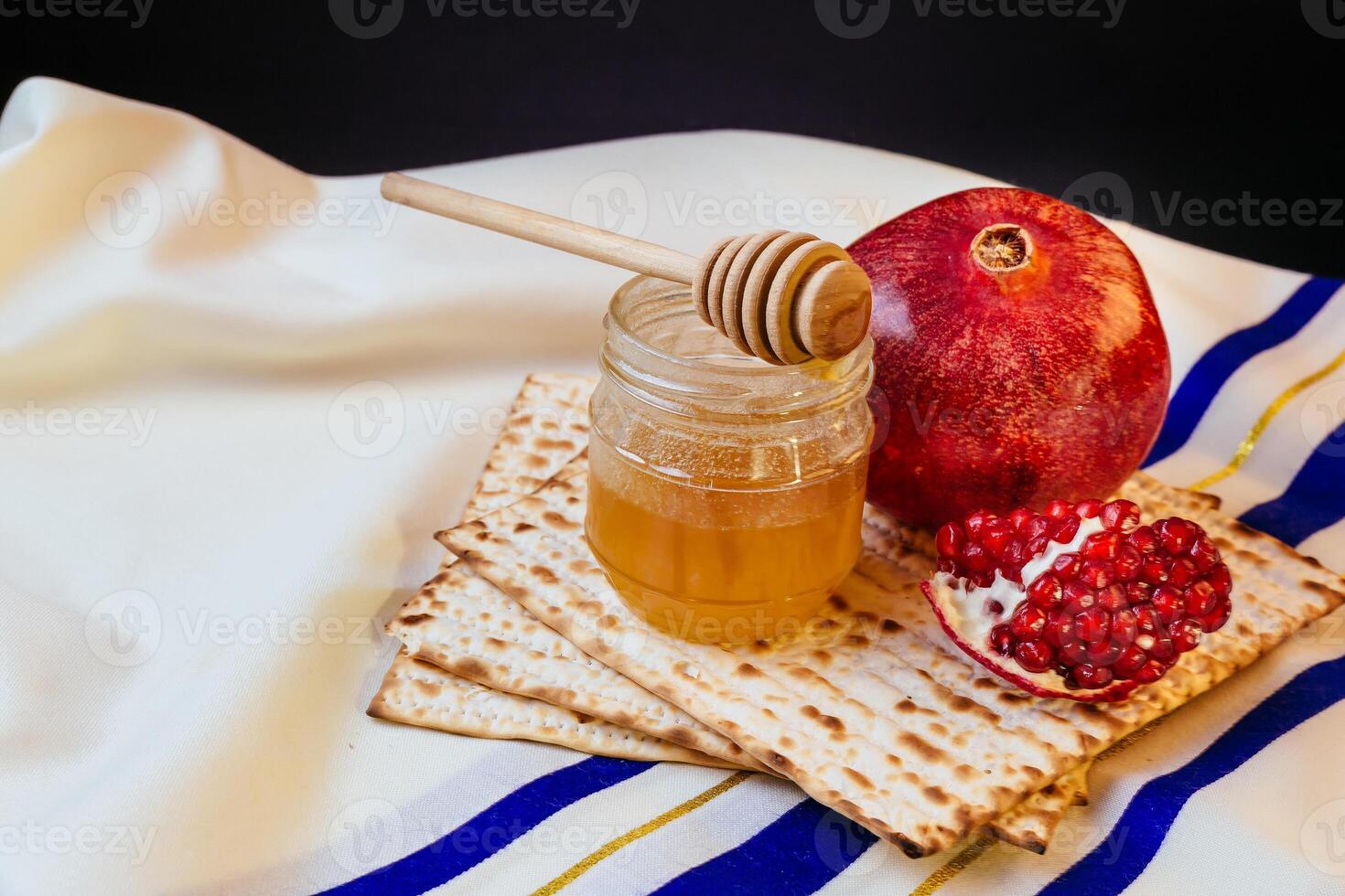 rosh hashanah jewish holiday passover jewish matzoh bread holiday matzoth celebration photo
