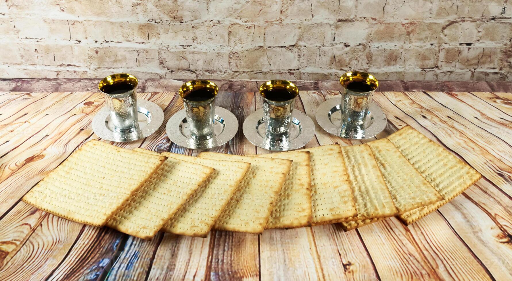 wine and matzoh jewish passover bread Passover matzo Passover wine photo