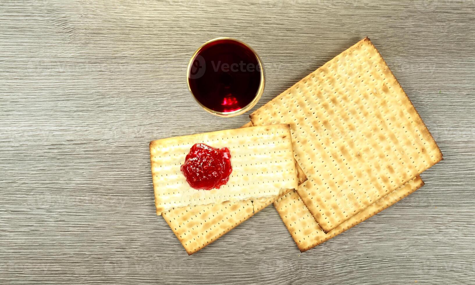 passover jewish matzoh bread holiday matzoth celebration photo